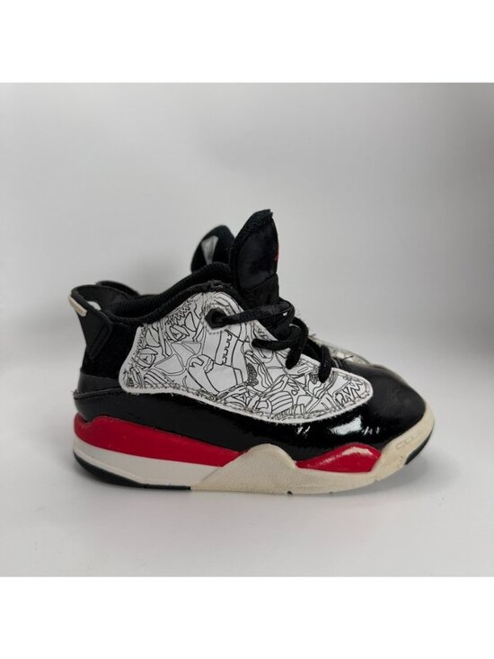 Jordan Other - Nike Air Jordan Dub Zero Retro Shoes Kids Size 9C Black Red DV1358-162